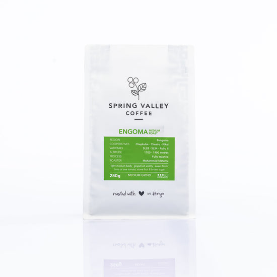 Engoma Beans at Spring Valley Coffee