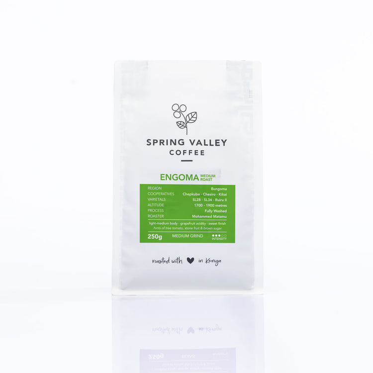 Engoma Beans at Spring Valley Coffee