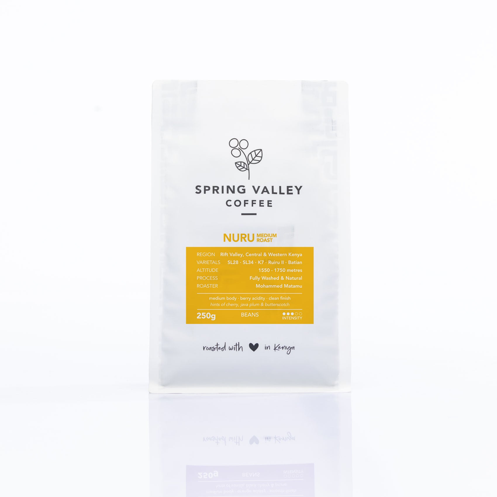 Nuru Beans at Spring Valley Coffee