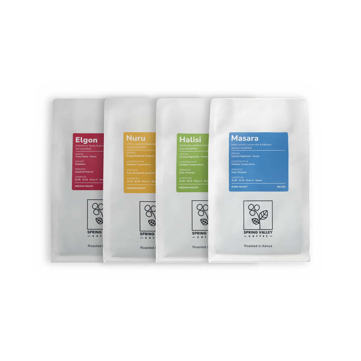 Discovery 4-Pack: Elgon, Nuru, Halisi and Masara bags