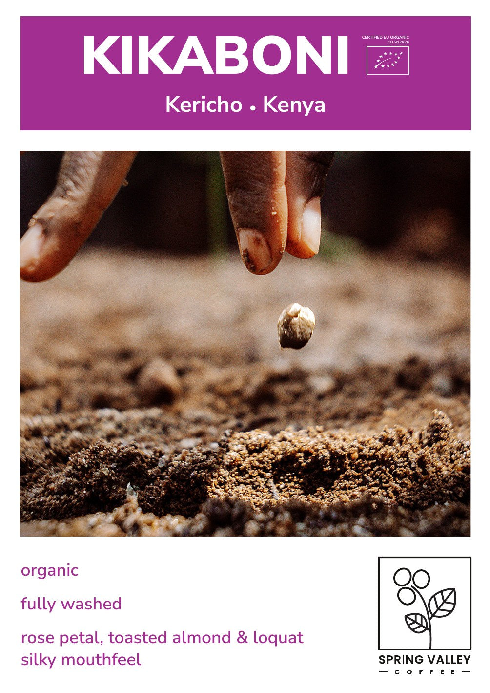 Kikaboni info card front