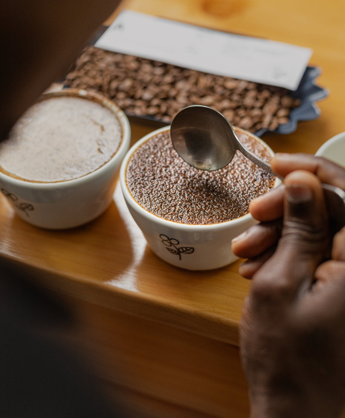 Coffee cupping at Spring Valley Coffee