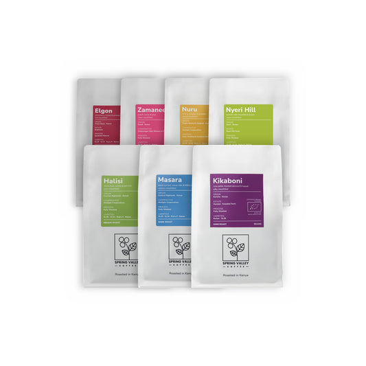 The Collection 7-Pack: all seven Spring Valley Coffee bags