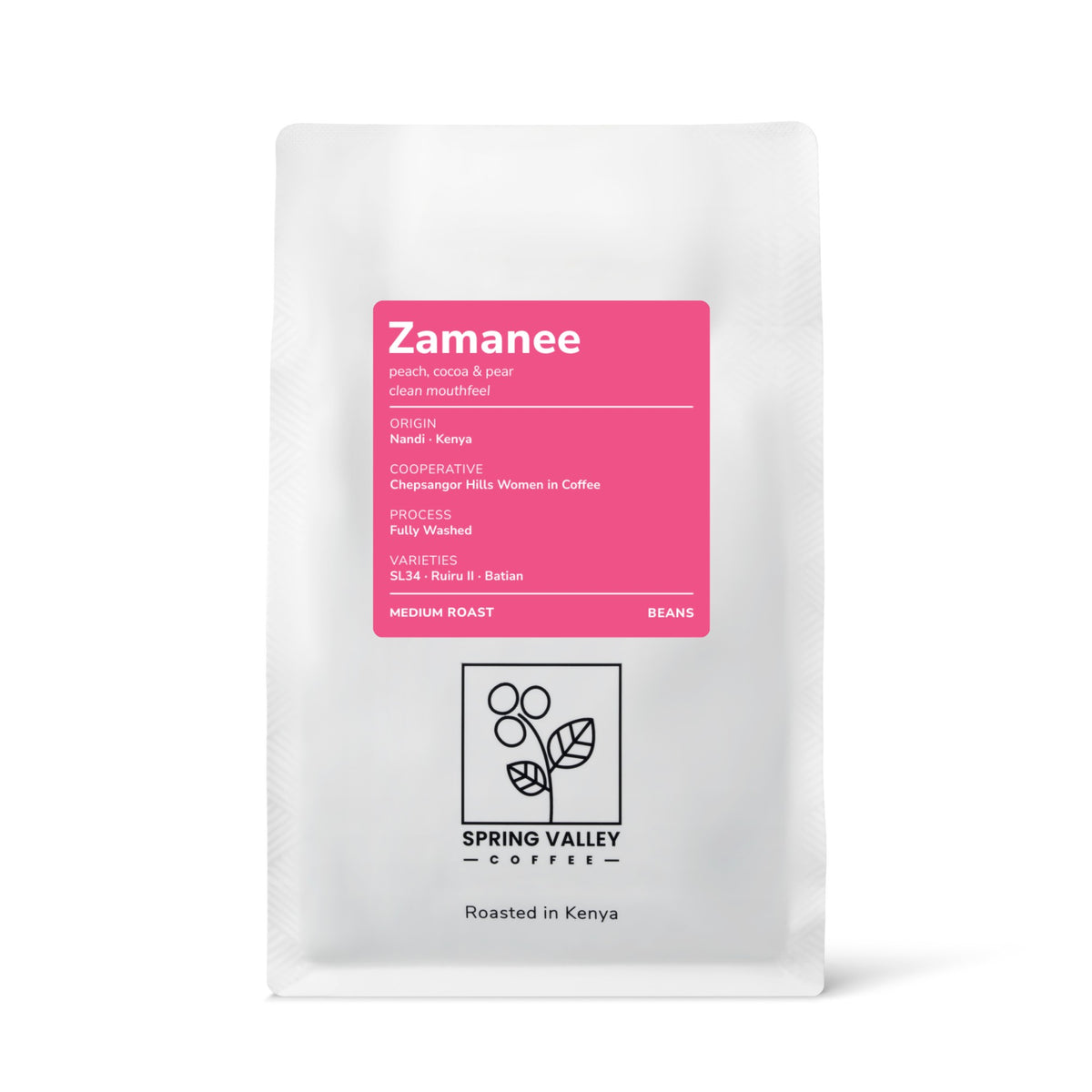 Zamanee 250g coffee bag