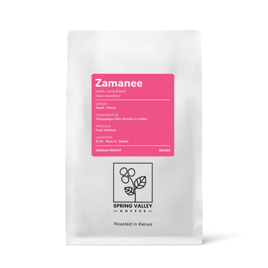 Zamanee 250g coffee bag